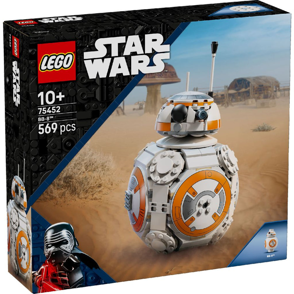 LEGO Star Wars 75452 BB-8 Astromech Droid Building Set (569 Pieces) | Collectible Display Model with Rotating Head & BB-8 Figure for Kids Ages 10+