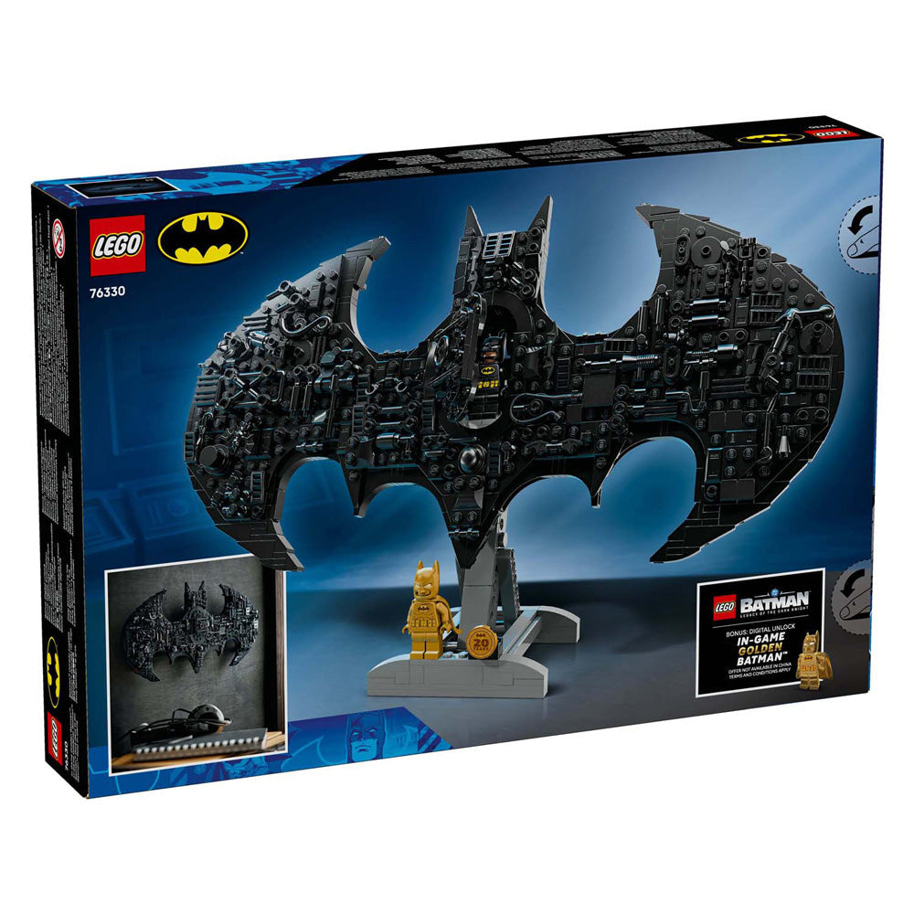 LEGO 76330 DC Batman Logo Display Set with Minifigures – 678 Pieces Collector Build