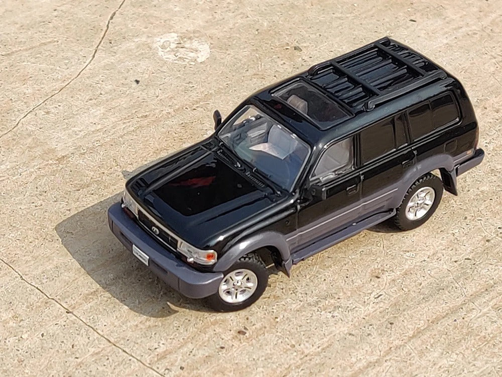 GCD 1:64 Lexus LX450 Black Die-Cast SUV Model Car | Premium Collectible Miniature (No. 85)