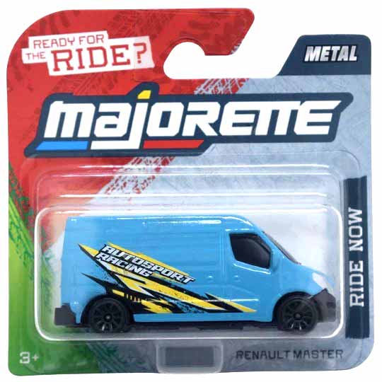 Majorette 1:64 Renault Master Motorsport Racing Van – Die-Cast Metal Collector Edition