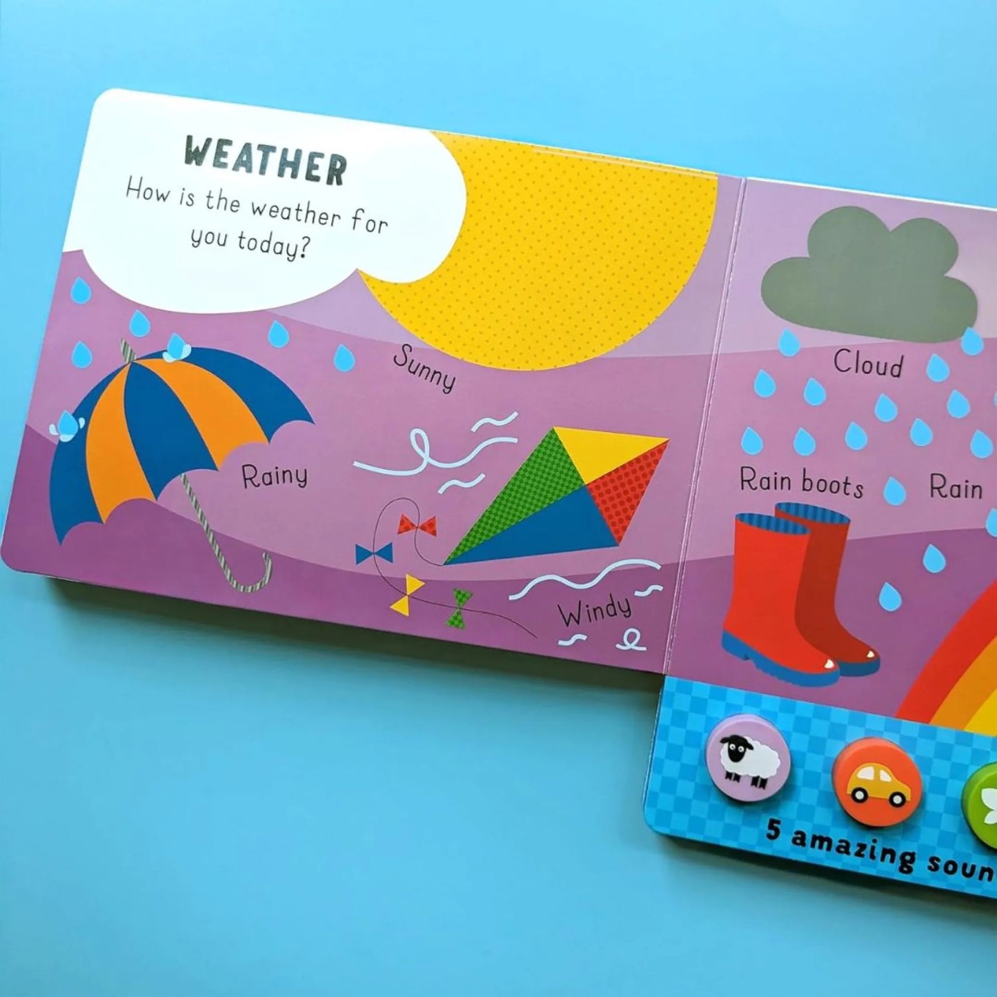 North Parade My First Words Squishy Sound Book for Toddlers | Interactive Early Learning Sound Board Book