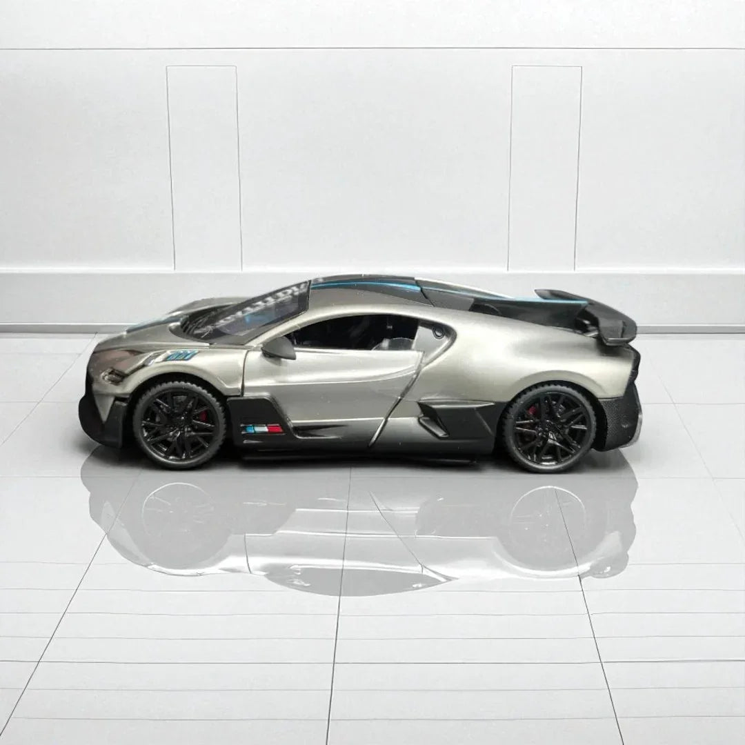 JOY JUNCTION 1:32 Bugatti Divo – Die-Cast Model Car -Grey (JJ248) - Jaiman Toys