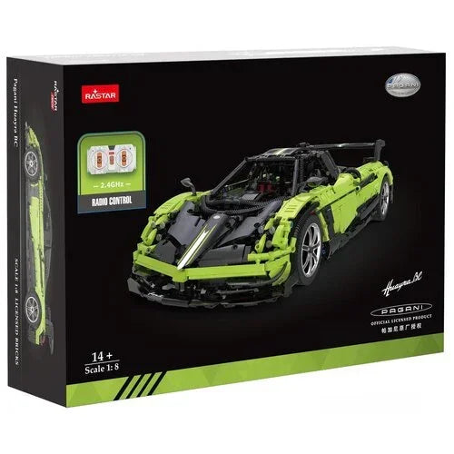 RASTAR Pagani Huayra BC 97900-G RC Building Blocks 1:8 Scale (2899 Pieces) | Licensed Hypercar Model Kit 14+