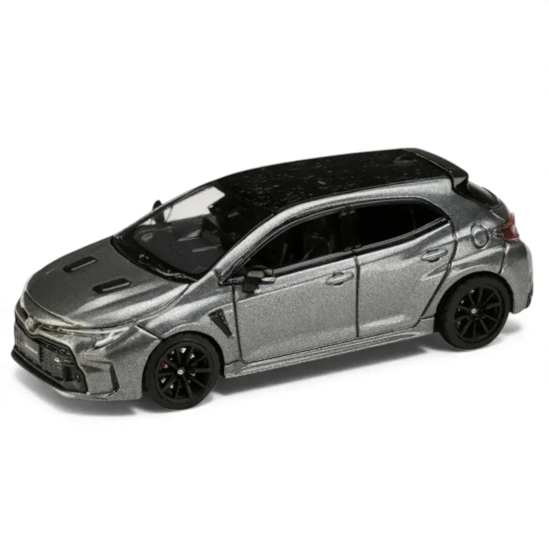 Hobby Japan 1:64 HJ64 TOYOTA GR COROLLA RZ Precious Metalic Grey Diecast Car Model HJ641067GM