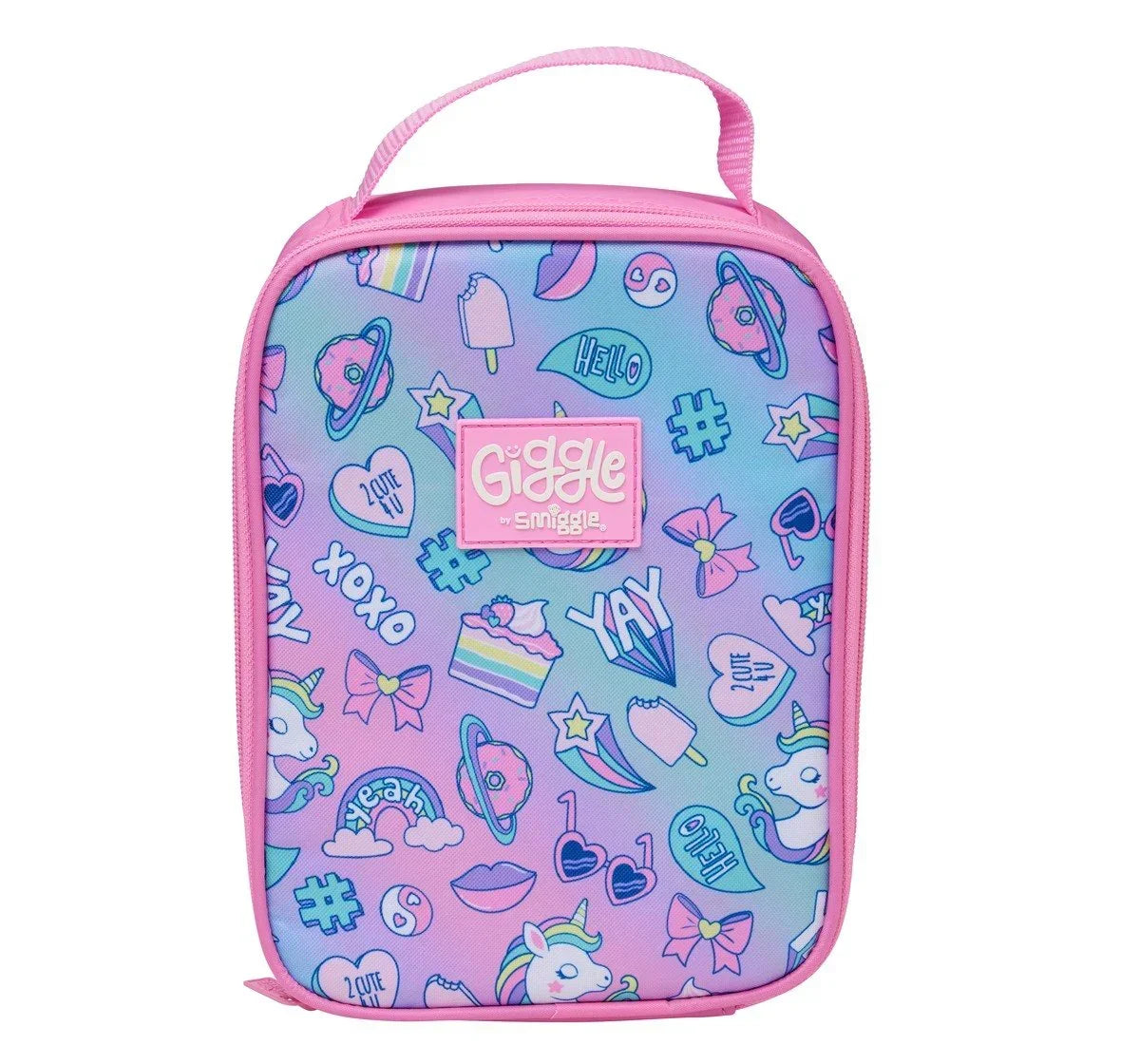 Smiggle Giggle Unicorn Backpack – Kids School Bag with Padded Straps, Multiple Compartments & Mesh Bottle Sleeve