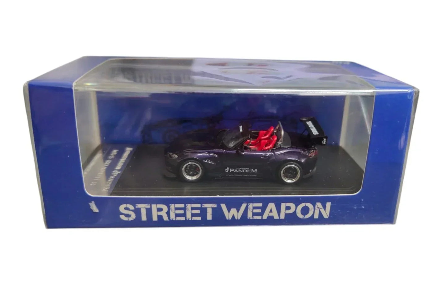 Street Weapon Pandem MX-5 Roadster Metalic Purple 1/64 Diecast Car Model - Jaiman Toys