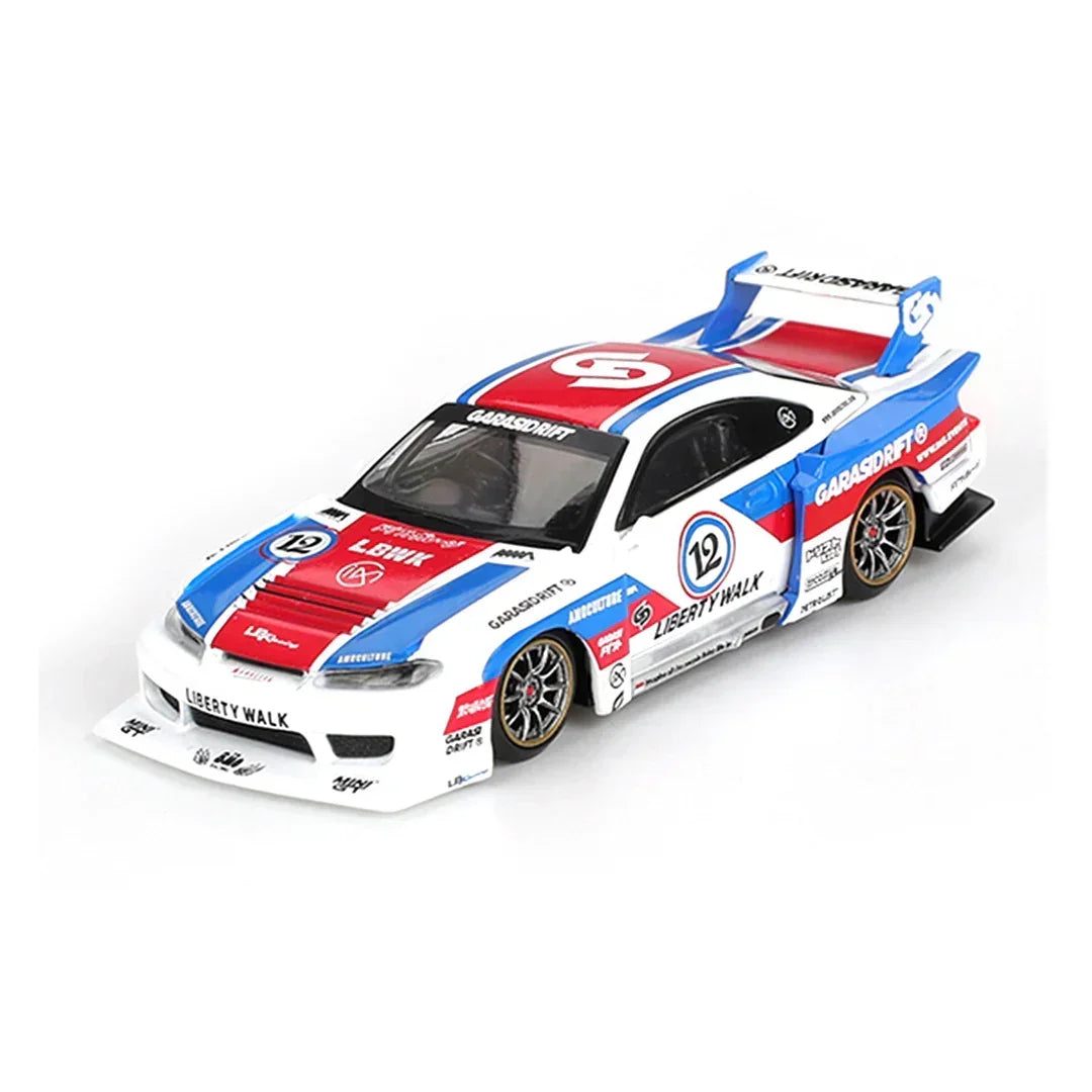 Mini GT 1:64 Scale Lotus Esprit Turbo + Nissan LBWK S15 Silvia GARASIDRIFT 2025 Die-Cast Model Car | Classic Sports Car | Collector Edition