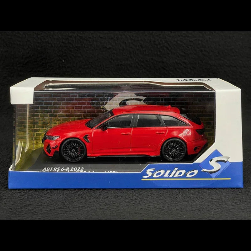 Solido 1:43 ABT RS6-R 2022 (Audi RS6 Avant C8) Misano Red Diecast Model Car – S4310706