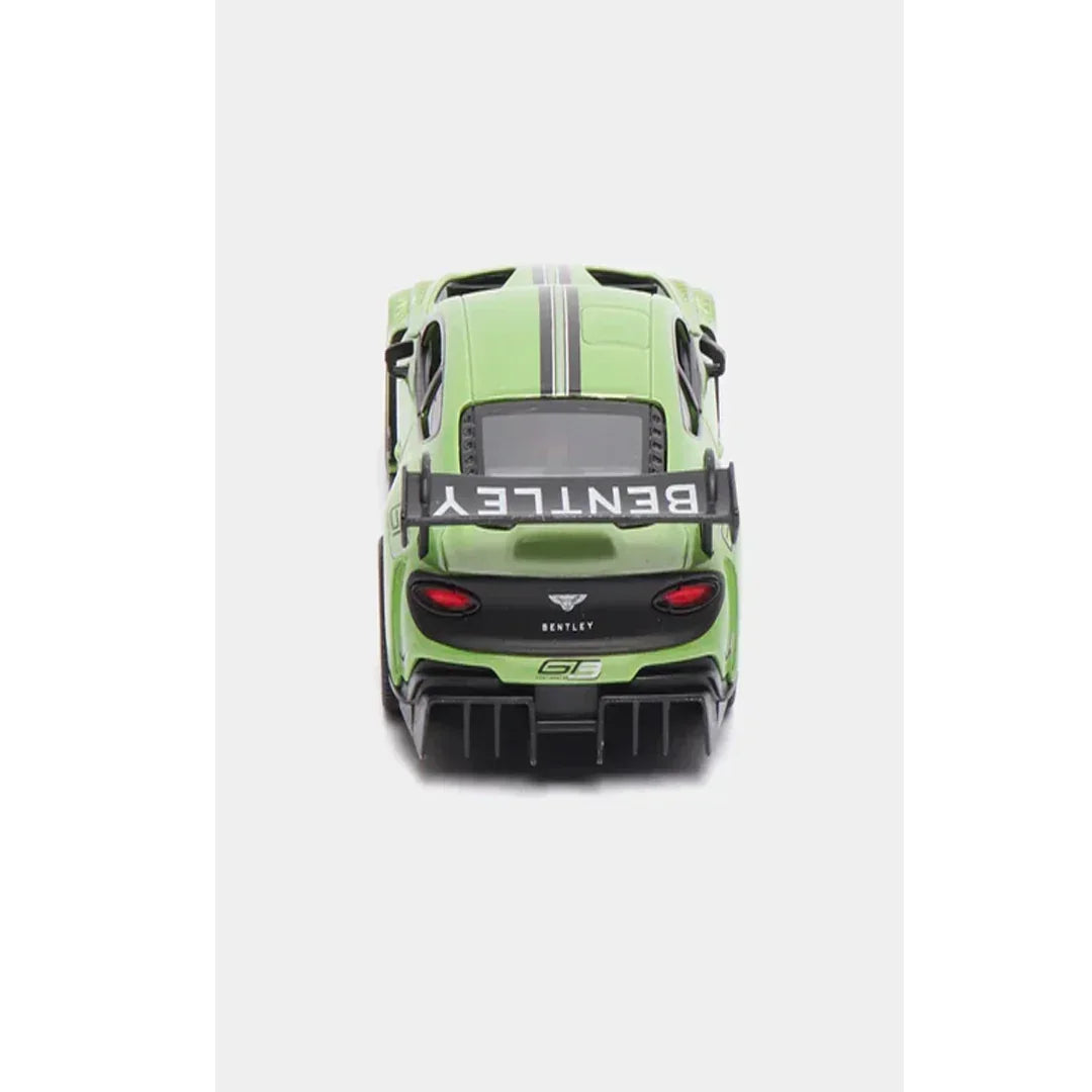 KiNSMART 2018 Bentley Continental GT3 – 1:38 Scale Die-Cast Model Car – Pullback Action Collectible - Green - Jaiman Toys