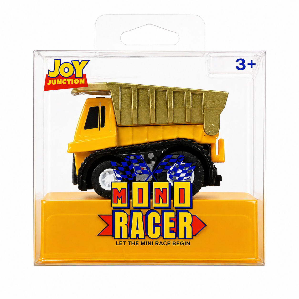 Joy Junction 1:64 Mini Racer Alloy Metal Dump Truck Toy with Pull-Back Action – Heavy Duty Construction Tipper Diecast Vehicle for Kids (3+ Years)