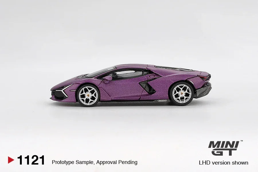 Mini GT 1:64 Lamborghini Revuelto Viola 30th Matte Diecast Model Car – Supercar Collectible Edition