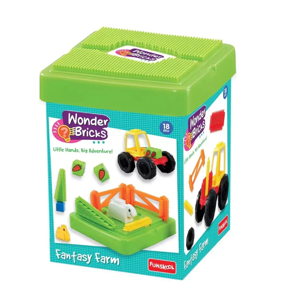 Funskool ‘Wonder Bricks Fantasy Farm’ 18+ Months. - Jaiman Toys