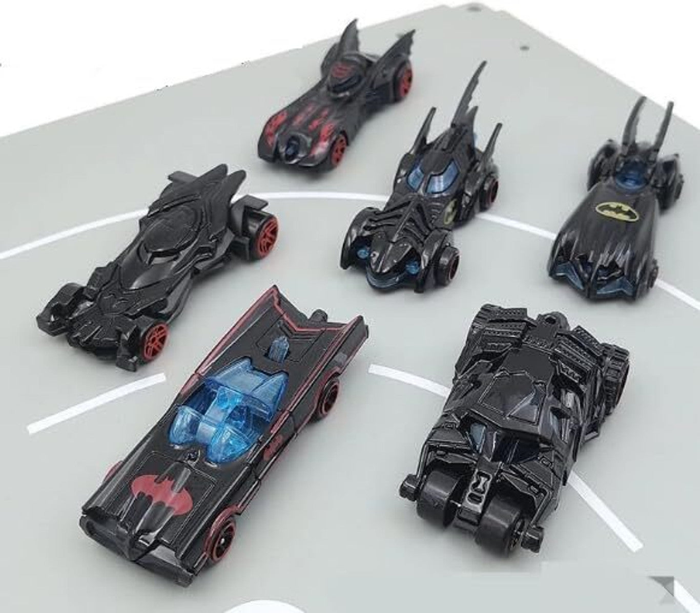 Batman Die-Cast Alloy Car Set (Pack of 6) | Push & Go Superhero Toy Cars | Premium Metal Mini Vehicles for Kids Ages 3+ | Collectible Black Bat Cars