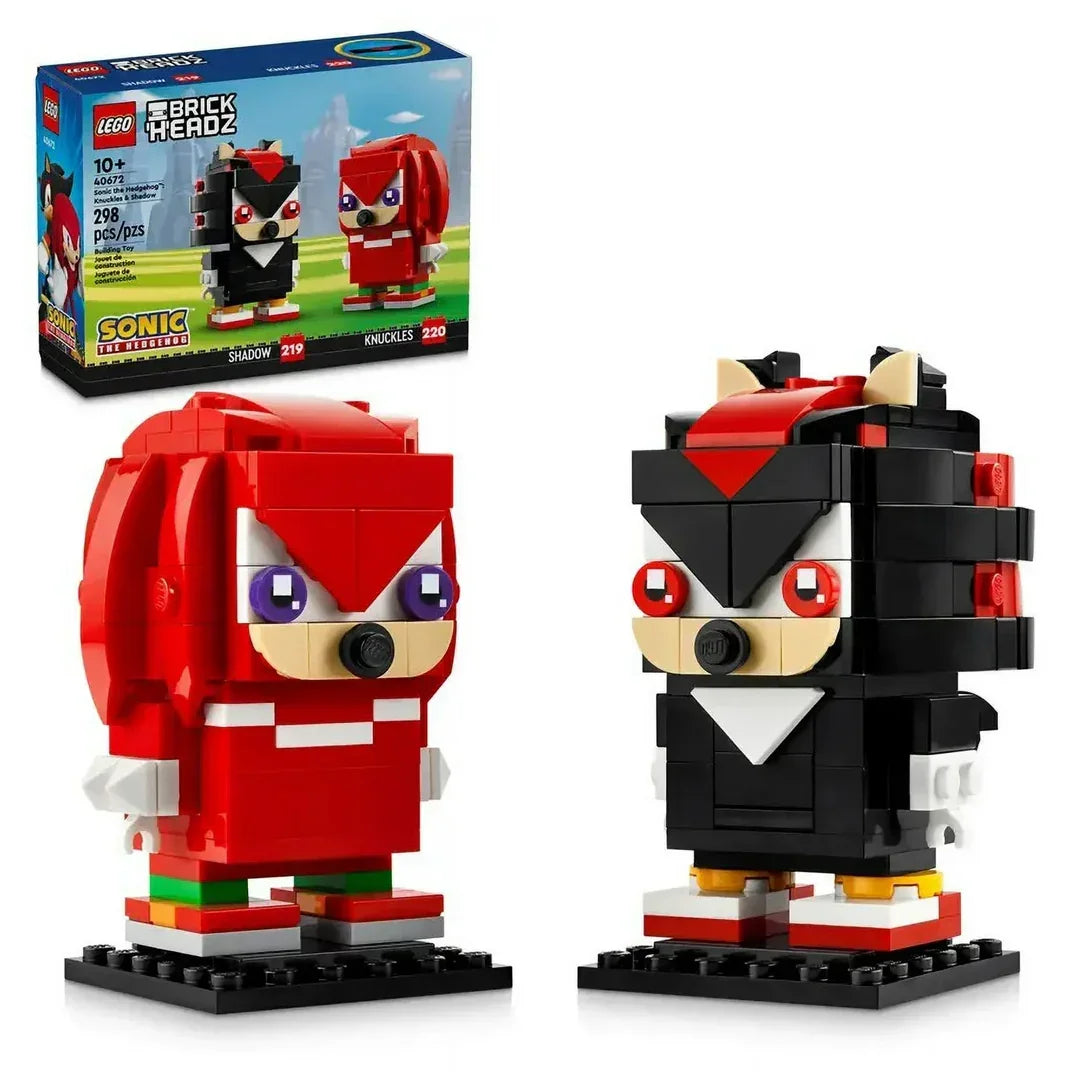 LEGO Brickheadz 40672 Sonic the Hedgehog Knuckles & Shadow (298 Pieces) - Jaiman Toys