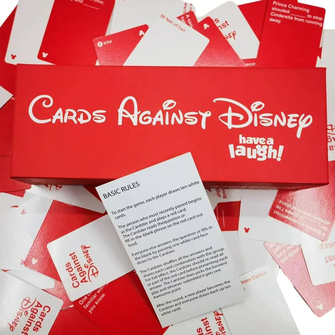 Cards Against Disney Your Childhood Table Card Games Adult Party Game Red Box - Jaiman Toys