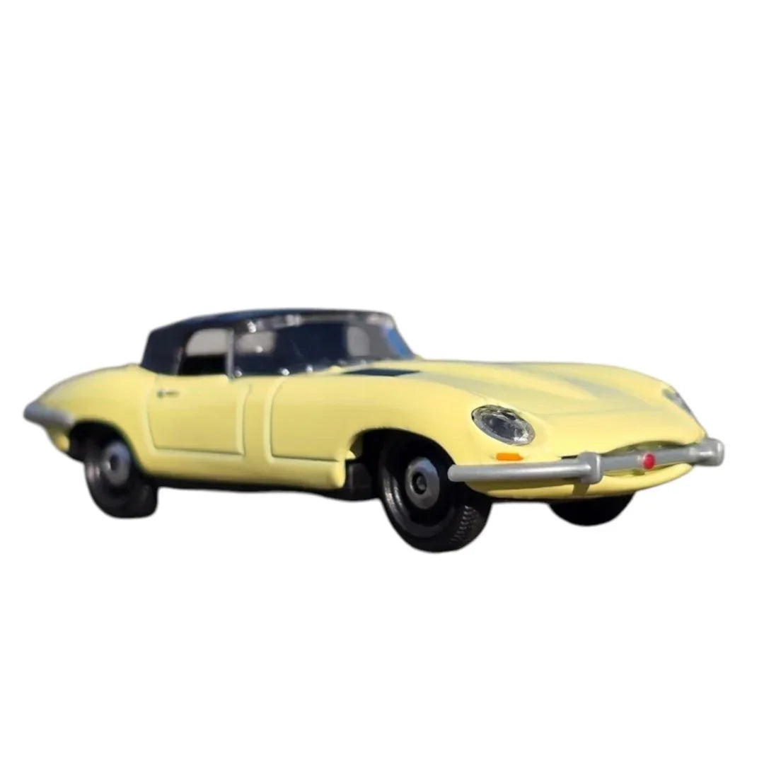 Majorette Jaguar E-Type 1:64 Scale Diecast Metal Car | Moving Parts | Classic Convertible | Official Licensed