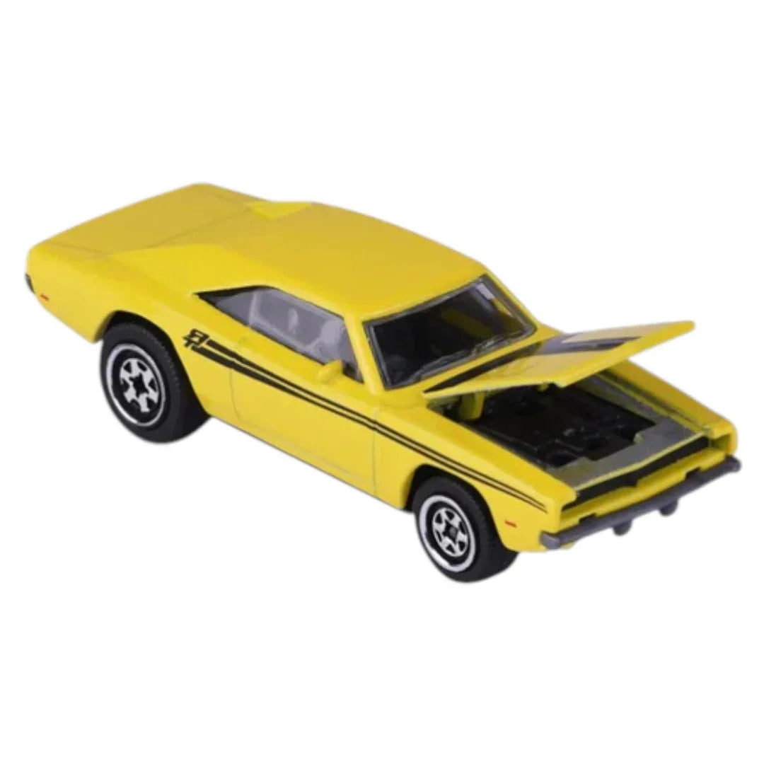 Majorette Dodge Charger Vintage 1:64 Scale Diecast Metal Car | Moving Parts | Classic Muscle Car | Official Licensed