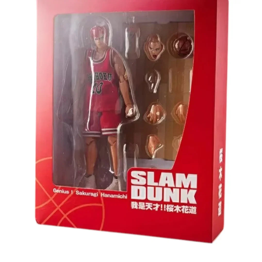 Slam Dunk Hanamichi Sakuragi Shohoku No.10 Basketball Action Figure 6.5 Inch – Anime Collectible Figure with Accessories | Slam Dunk Series