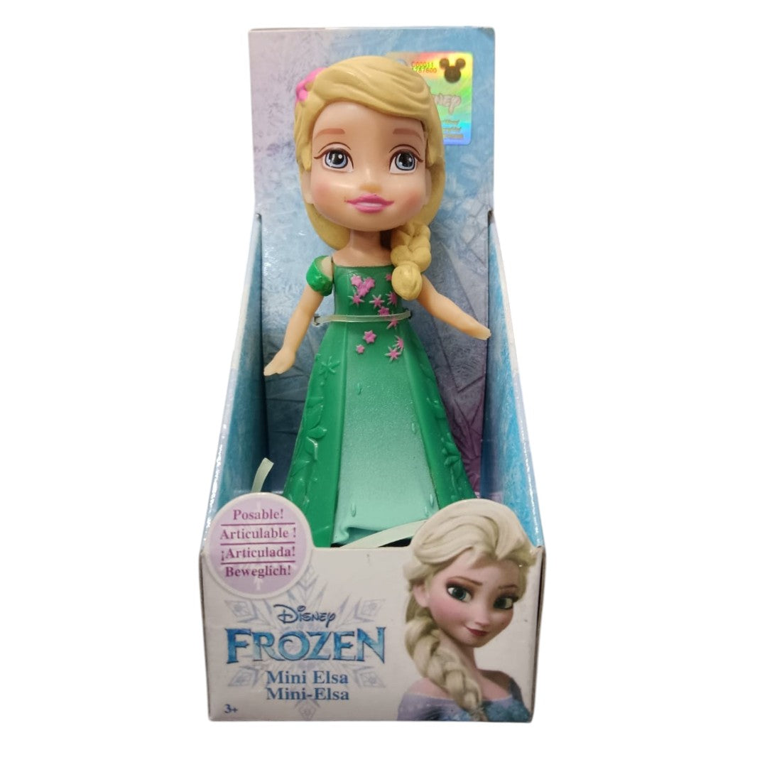 Frozen Mini Elsa Doll (8 cm) – Disney Princess Collectible Figure with Articulated Arms