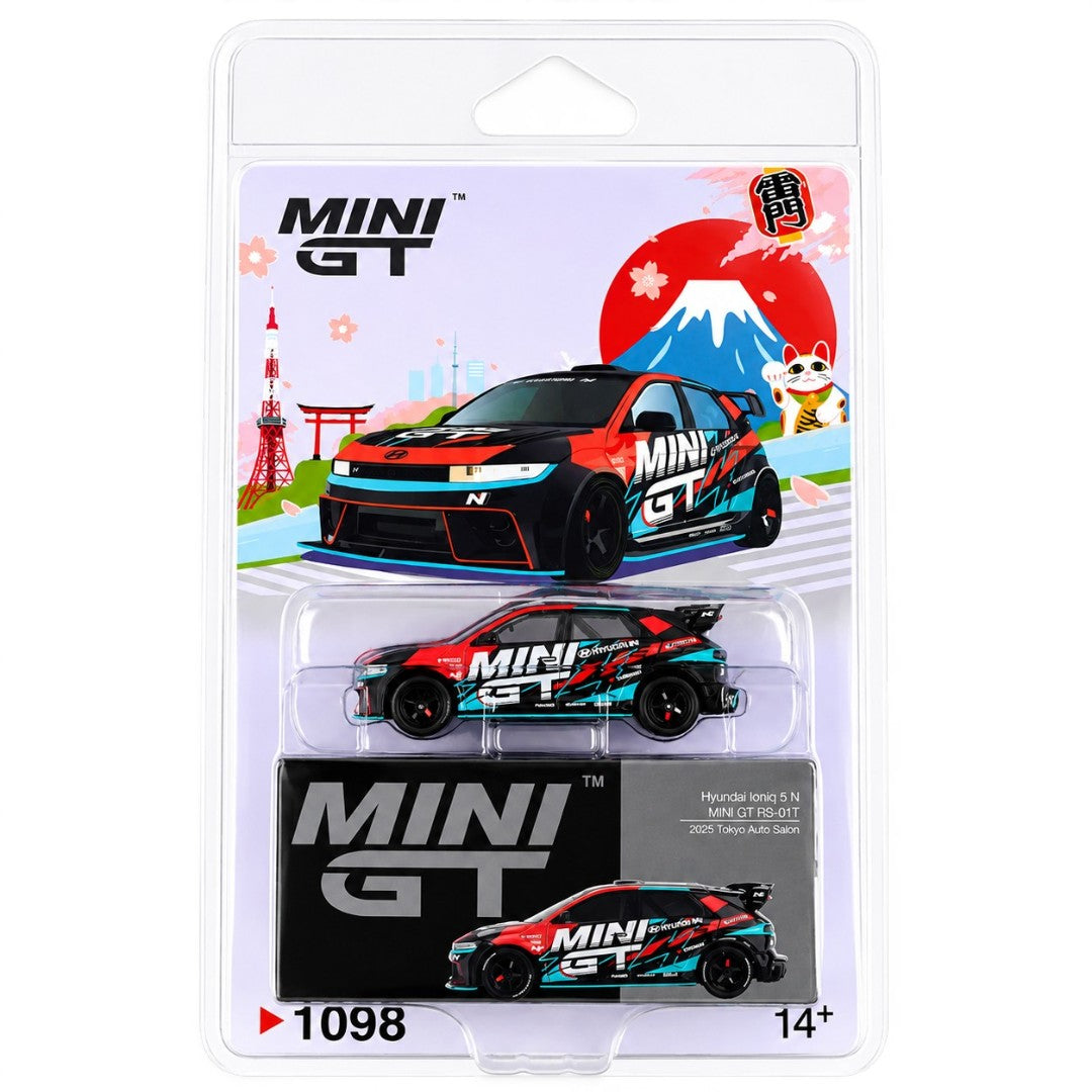 Mini GT 1:64 (Blister Pack) Hyundai Ioniq 5 N MINI GT RS-01T 2025 Tokyo Auto Salon Diecast Model Car