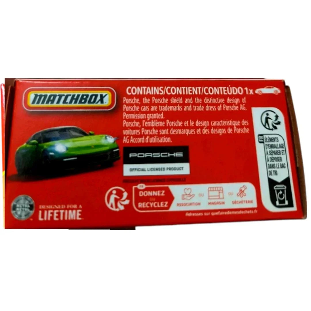 MATCHBOX Porsche 911 Targa 1:64 Diecast Sports Car – Official Mattel Licensed Classic Convertible Model (49/125)