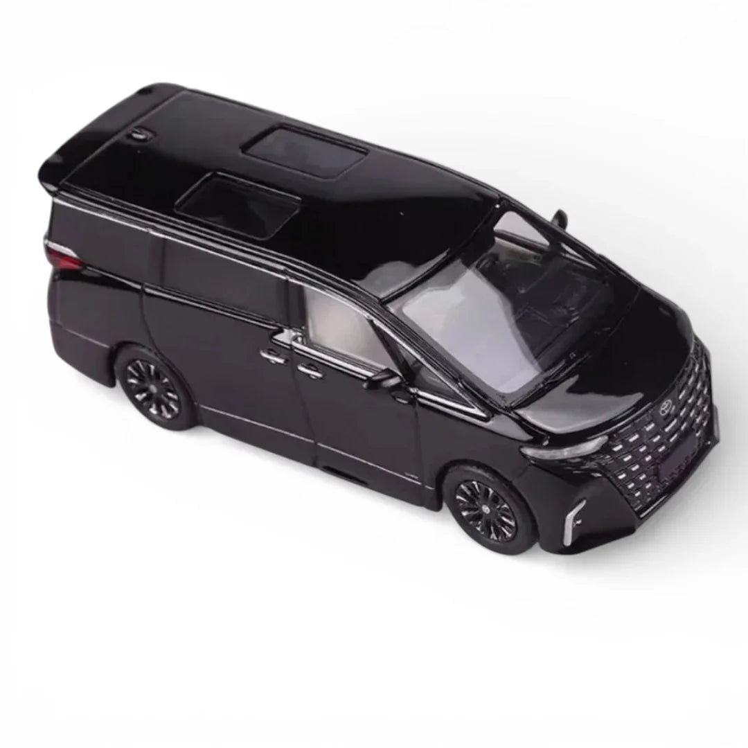MASSDI 2023 Toyota Alphard Style 1:64 Diecast Luxury Minivan – Premium Metal MPV Model Car with Display Box (Black Edition)