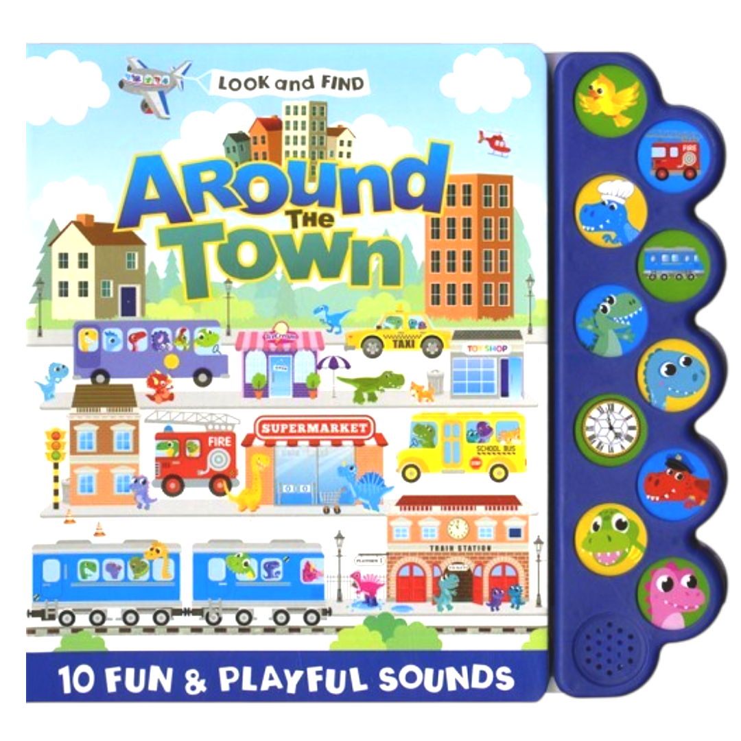 PAGE Publications Look and Find Around the Town Activity Book for Kids | Search & Find Educational Picture Book