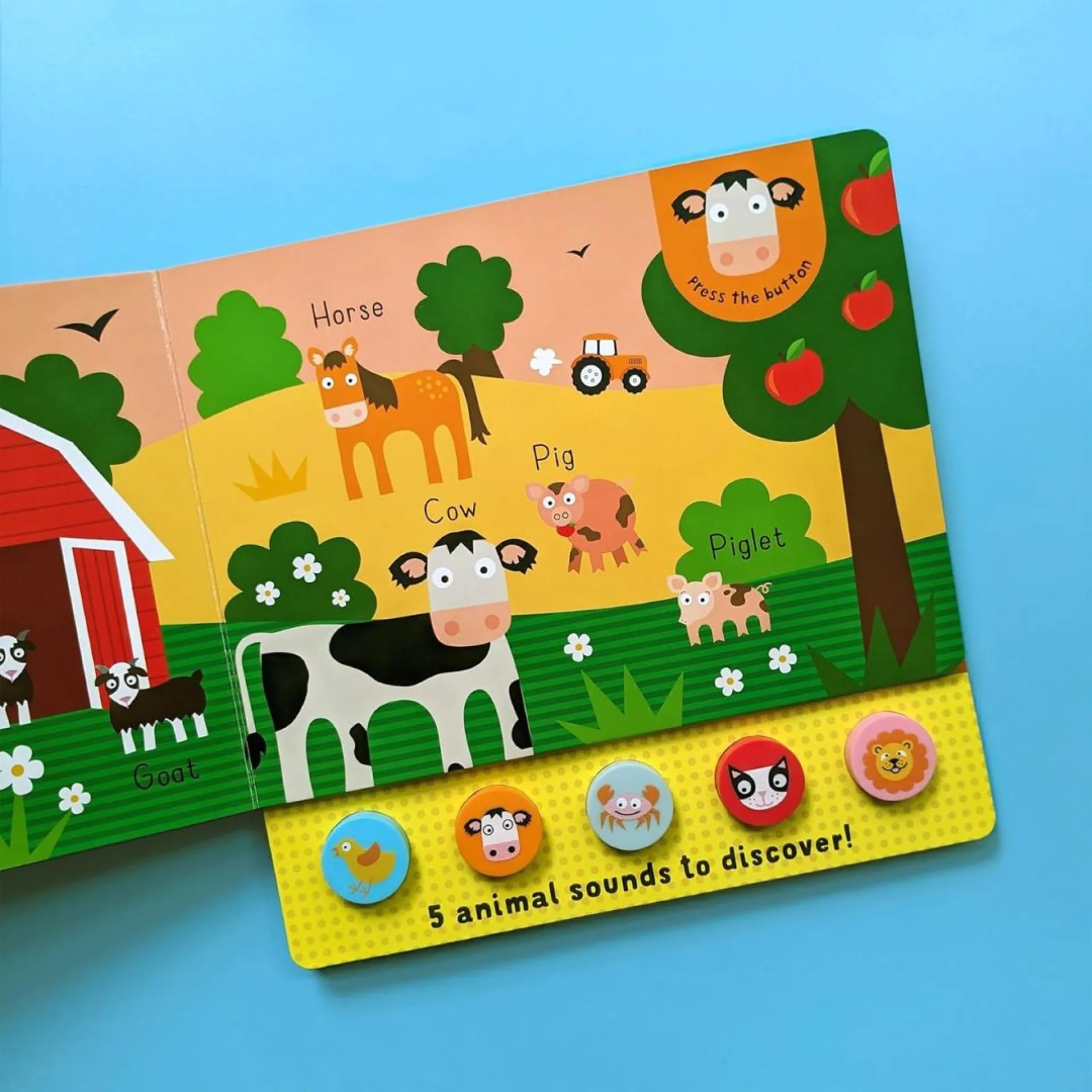 North Parade My First Animals Squishy Sound Book for Toddlers | Interactive Animal Sound Board Book for Kids