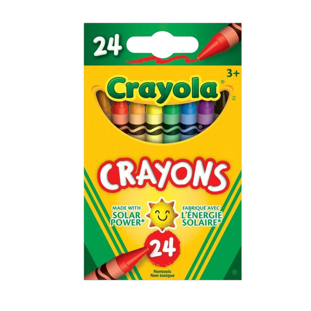 Crayola Crayons 24 Colours Pack | Non-Toxic Multicolor Coloring Crayons for Kids, School & Art Projects