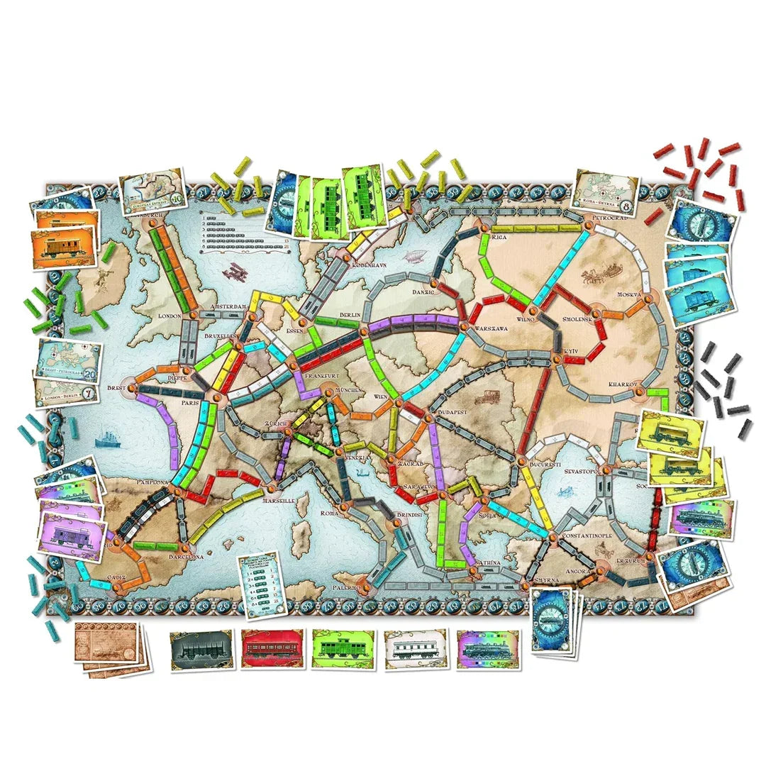 Days of Wonder Ticket to Ride Europe Board Game - Jaiman Toys