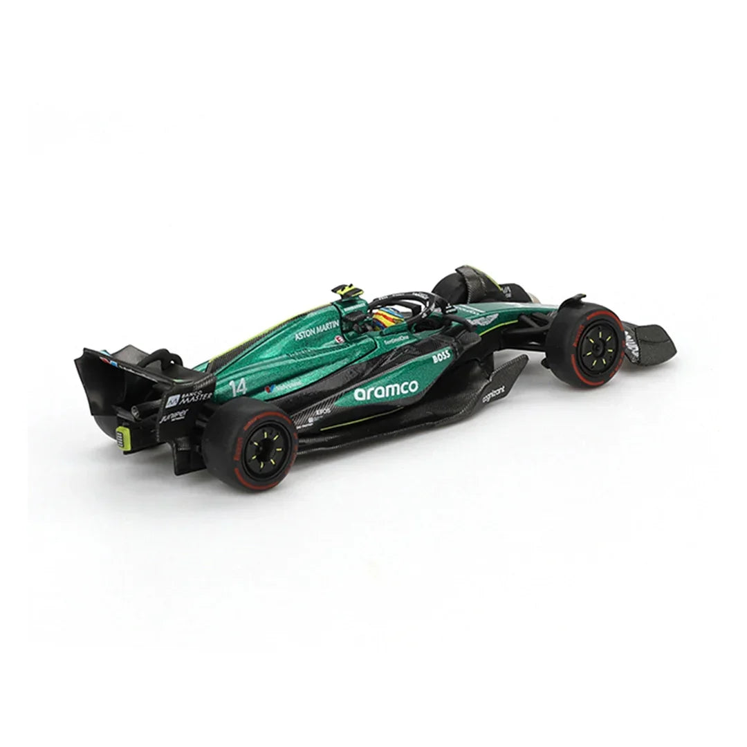 Mini GT 1:64 Aston Martin AMR24 #14 F1 2024 + Nissan LBWK S15 Silvia SB Super Diecast Model Combo