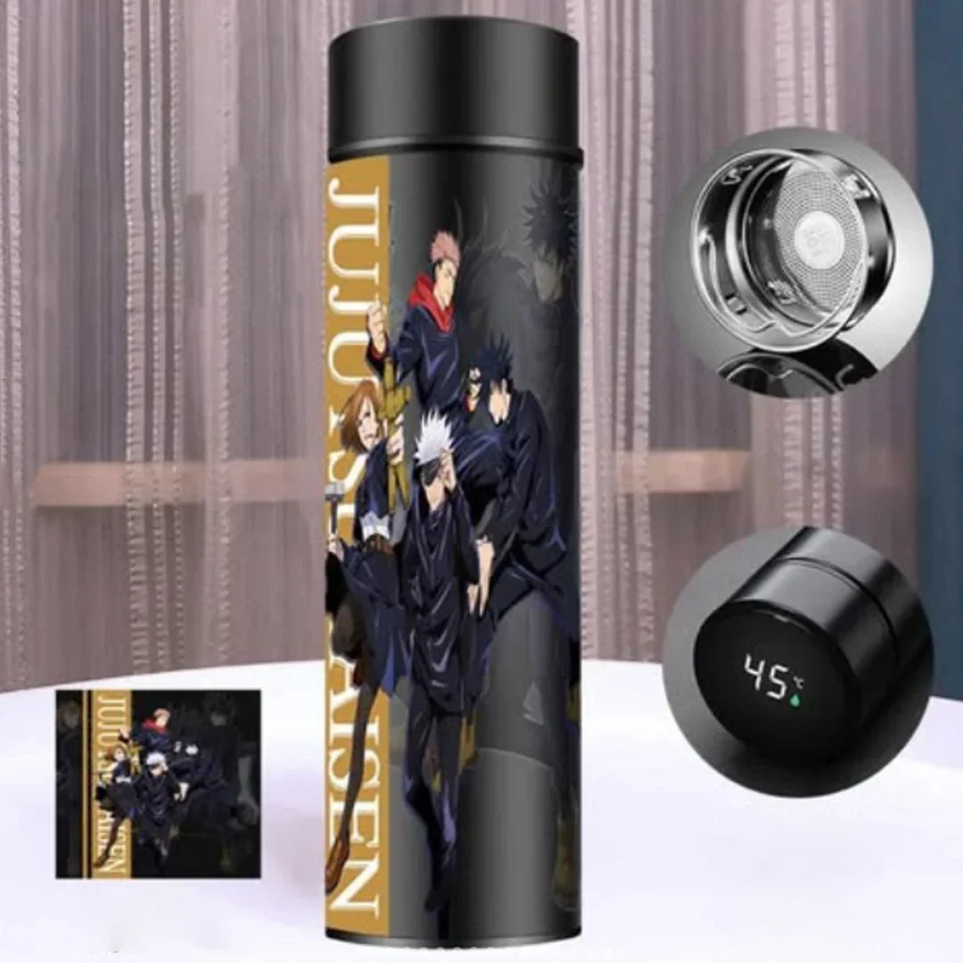 ChillSip Thermos Water Bottle | Water Bottle with LED Temperature Display | Stainless Steel Perfect for Hot & Cold Drinks (1 Pc) Vol- 500 ml - Jaiman Toys