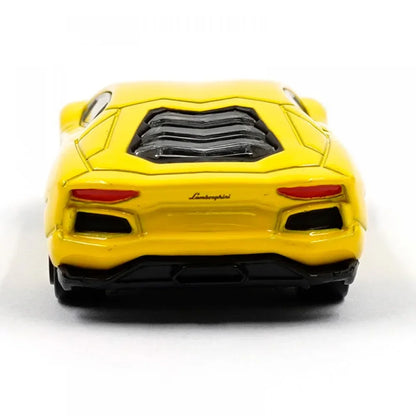 Tomica 1:68 Lamborghini Aventador LP 700-4 Asia Version AO-03 Yellow – Diecast Supercar Model | Collectible Toy Car