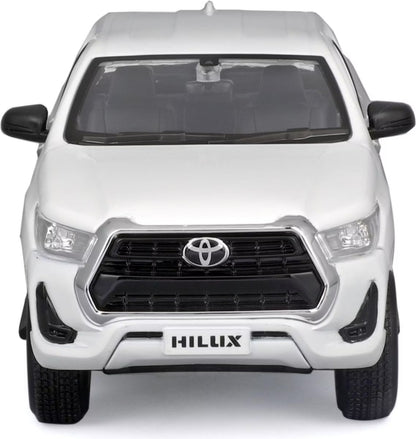Maisto 1:24 Scale Die‑Cast Model – Toyota Hilux Pickup Truck (White) - Jaiman Toys