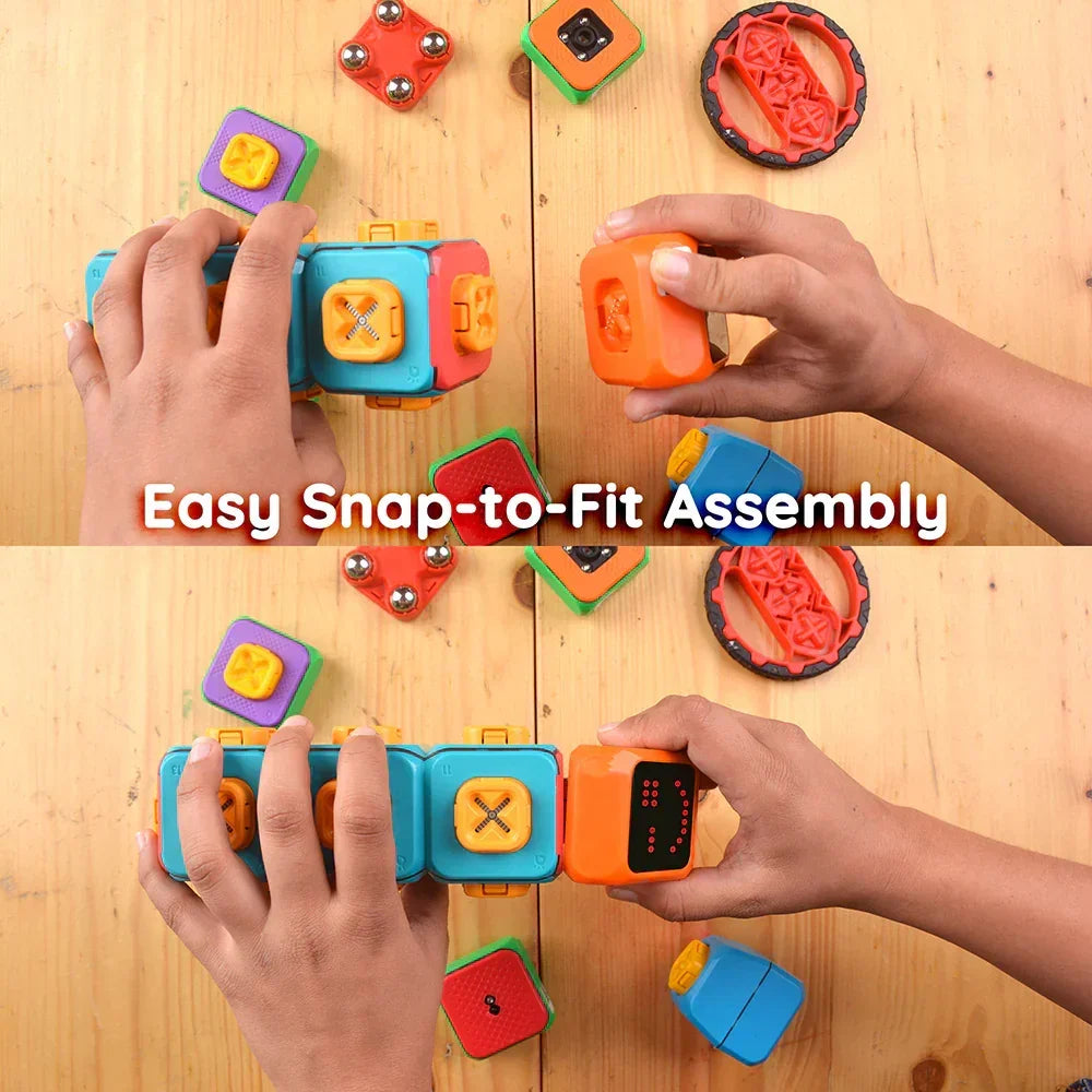 Avishkaar Tweak Robotics Kit for Kids | Modular STEM Toy with Block Coding & Sensors