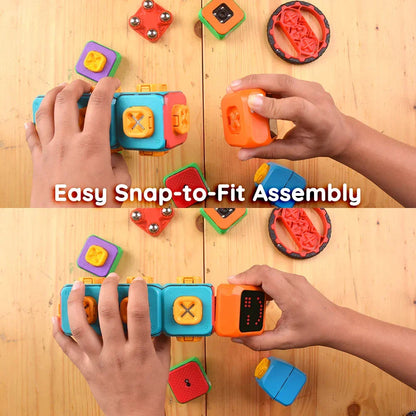 Avishkaar Tweak Robotics Kit for Kids | Modular STEM Toy with Block Coding & Sensors