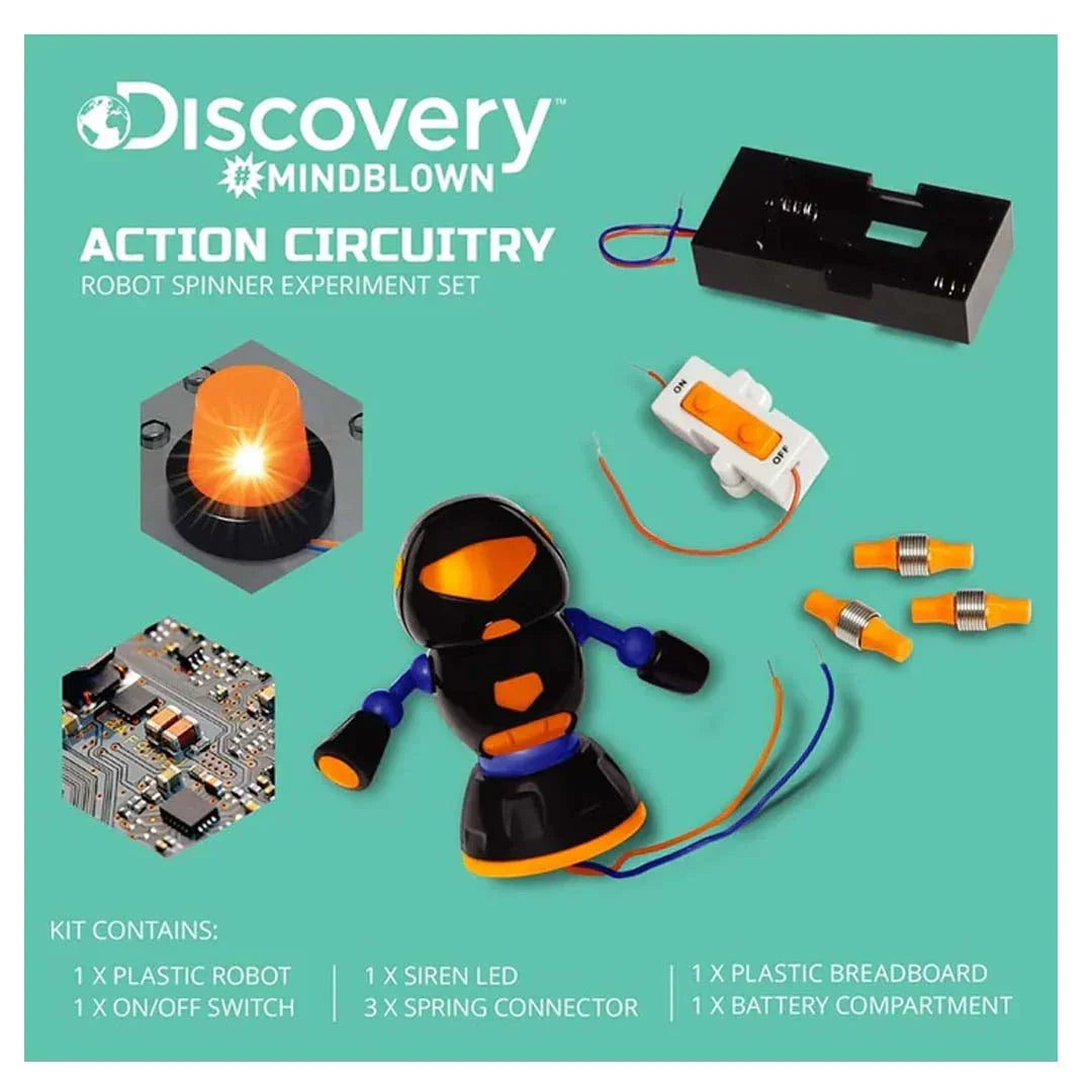 Toy Circuitry Action Experiment Set - Robot Spinner - Jaiman Toys