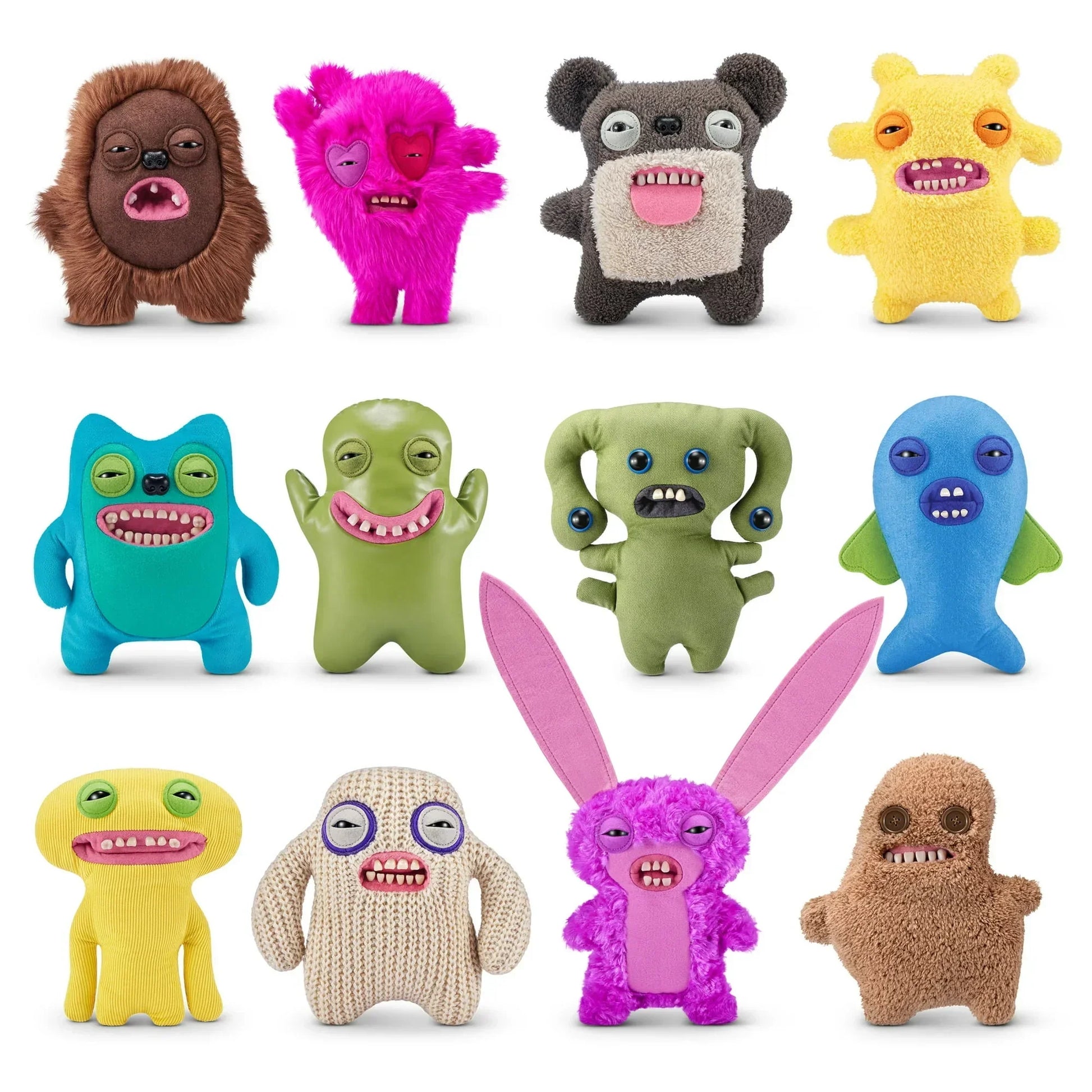 Fuggler New Fuggs on the Block 9 inch (Greedy Grinner), Funny Ugly Monster Soft Plush Toy by ZURU - Jaiman Toys