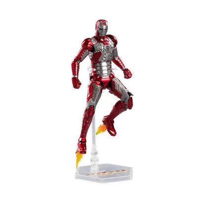 ZD Toys 1:10 Iron Man MK5 Luminous Version (1907-05) | Light-Up Function Arc Reactor | Scale Marvel Collectible Action Figure