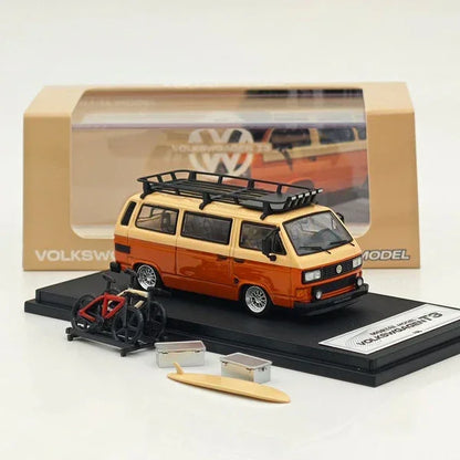 Mortal 1:64 Volkswagen T3 Low Die-Cast Van | Premium Modified VW Bus Collectible with Accessories