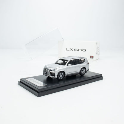 Lexus LX 600 1:64 Die-Cast SUV Model Car with Display Base | Premium Luxury SUV Collectible | Black & Silver Variants