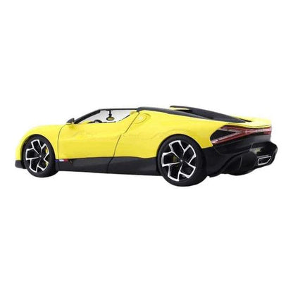 Bburago Bugatti Mistral 1:18 Die-Cast Model Car | Yellow Roadster | Premium Collector's Edition
