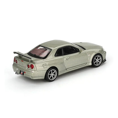 Mini GT 1:64 Duo Diecast Set – Lamborghini Revuelto Viola 30th Matte + Nissan Skyline GT-R R34 Millennium Jade Collectibles