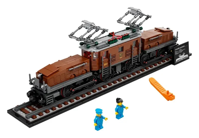 LEGO Crocodile Locomotive 10277 Building Kit; Recreate the Iconic Crocodile Locomotive with This Train Model