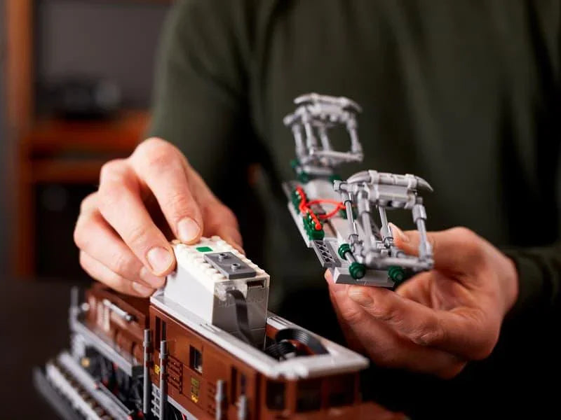 LEGO Crocodile Locomotive 10277 Building Kit; Recreate the Iconic Crocodile Locomotive with This Train Model