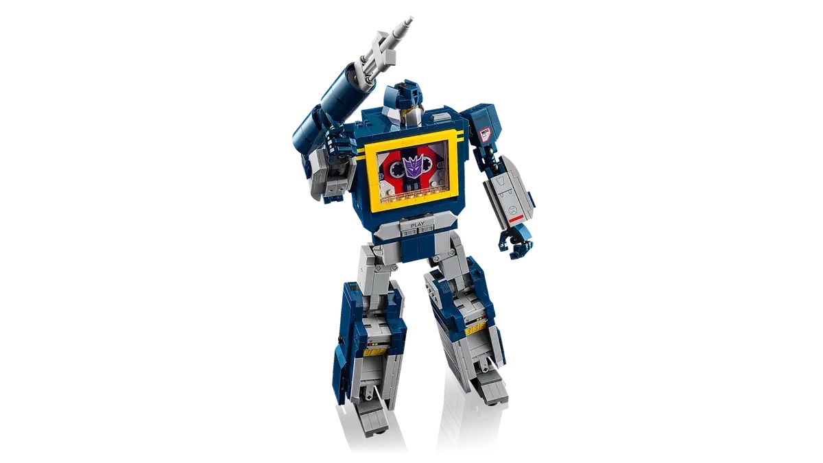 LEGO Icons 10358 Transformers: Soundwave Building Set – 1505 Pieces, Transforming Robot & Cassette Player Model