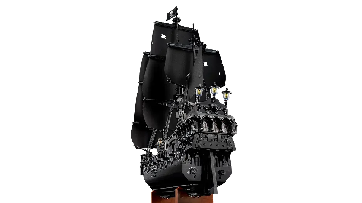 LEGO® 10365 Icons Captain Jack Sparrow’s Pirate Ship – Collectible Pirates of the Caribbean Ship Model ( 2862 Pieces)