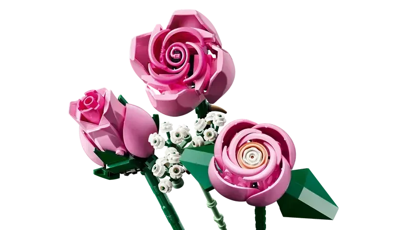 LEGO® Icons Botanical Collection – Bouquet of Pink Roses (10374) | 789 Pieces - Jaiman Toys