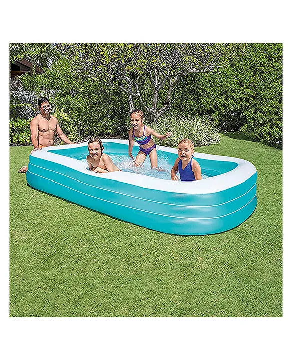 Intex 58484 Swim Center Family Inflatable Pool 10 Feet – Large Outdoor Garden Swimming Pool for Kids & Family