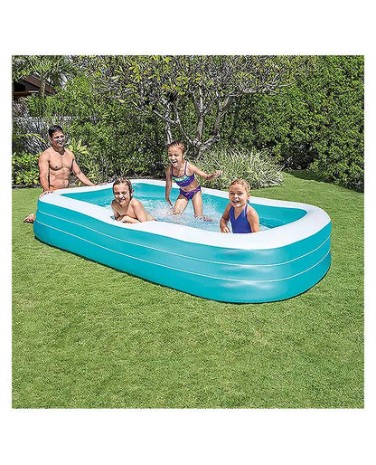 Intex 58484 Swim Center Family Inflatable Pool 10 Feet – Large Outdoor Garden Swimming Pool for Kids & Family